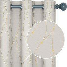 Deconovo Curtains For Dining Room (42 X 84 Inch, Beige, 2 Panels) Deconovo - £43.17 GBP