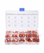 225 Pcs.Metric Seal Rings Assortment Set Red Uxcell Silicone O-Ring Kit. - $35.99