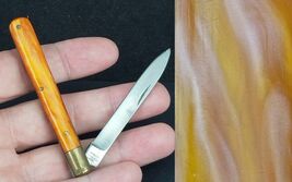 MYSTERY vintage pocket knife NICE SCALES single blade - $593.78 MXN