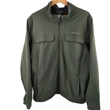 Eddie Bauer Mens Jacket Size 2XL Travex Green Pockets Full Zip Lightweight - £39.22 GBP