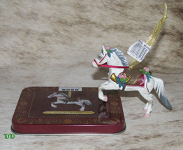 TRAIL OF PAINTED PONIES Victorian Christmas Ornament &amp; Tin~3&quot;Tall~Holida... - £24.22 GBP