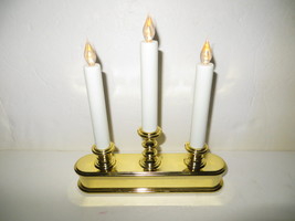 Triple Flameless LED Drip Candle Sticks Window Candelabra - $11.87