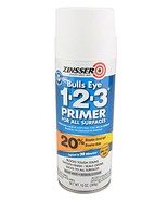 Bulls Eye 1-2-3 PRIMER spraY Bright White Interior Exterior zinser Zinss... - $41.72 CAD