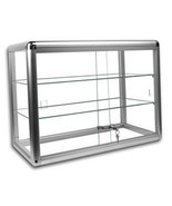 Elegant Silver Anodized Aluminum Countertop Showcase - $260.50 CAD