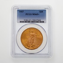 1927 St.Gaudens Oro Doppio Aquila Selezionato By PCGS Come MS65+ - $3,677.95