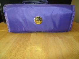 Joy Mangano Roll-Up Cosmetic Travel Case w/Removable Pouches, Purple - $404.33 MXN