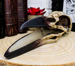 Ebros Bad Omens Witchcraft Gothic Raven Crow Skull Jewelry Box Figurine - £26.36 GBP