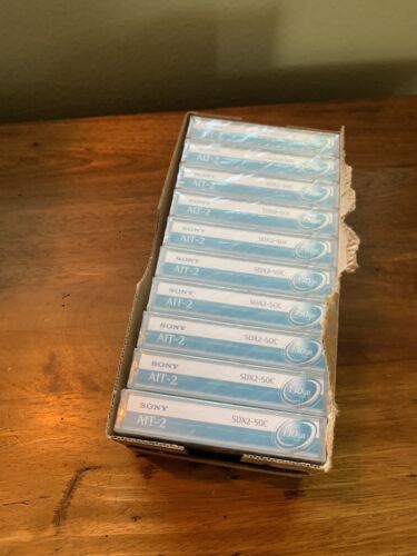 Primary image for 10 Pack New Sealed SONY Tape SDX2-50C A1T-2 Data Cartridge 50GB Native 130GB