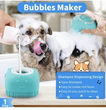 3PCS Dog Bath Brush Dog Shampoo Brush Dog Scrubber for Bath ,Dog Bath Brush Scru - £9.72 GBP