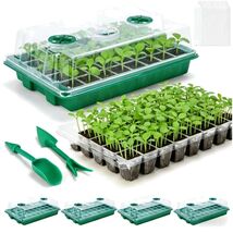 Complete Seed Starter Kit: 5 Trays, Humidity Domes &amp; Planting Tools Incl... - $47.47