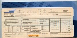 SNCF French National Railroads Ticket Jacket &amp; 8 Tickets - $18.81