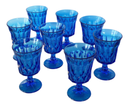 Noritake Perspective Cobalt Blue Glasses Goblets Footed - £38.98 GBP