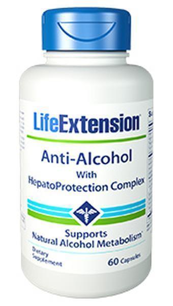 2 PACK Life Extension Anti-Alcohol Complex 60 capsules - $27.00