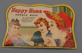 Vintage Happy Home Needles Card - £7.74 GBP