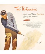 1945 Texaco Fire Chief Gasoline Golfer Advertisement Automobilia Gas Oil... - $41.01 CAD
