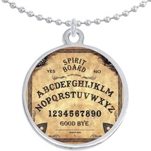 Ouija Board Spirit Ghosts Round Pendant Necklace Beautiful Fashion Jewelry - £8.63 GBP