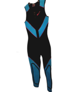 Women&#39;s BARE SPORTS Full Wetsuit Size 8 black/teal/red Sleeveless Made i... - $34.11 CAD