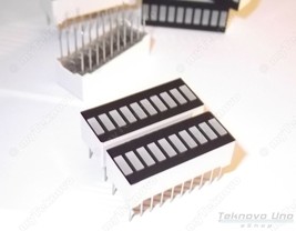 10x Super RED LED BarGraph Array 10-Segs (for VU Meter Arduino Bargraph) - USA - £7.65 GBP