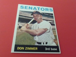 1964 Topps Don Zimmer # 134 Senators Baseball Nm / Mint Or Better - £31.89 GBP