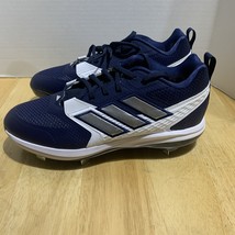 adidas Mens Shoes Size 9 Icon 8 Baseball Cleats Team Navy Blue Silver IG... - $1,009.72 MXN