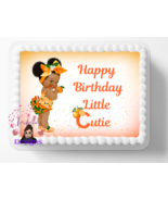Little Cutie Oranges Edible Image Baby Girl DIY Birthday Cake Edible Top... - $16.14+