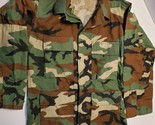 DEFECT TRUSPEC MILITARY WOODLAND BDU CAMOFLAUGE HOT WEATHER COMBAT JACKE... - $22.18