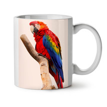 Tropical Parrot Bird NEW White Tea Coffee Mug 11 oz | Wellcoda - £12.82 GBP