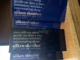 - Silk deal of 2 Eye Mask Silken Slumber Solid Silk, Midnight Blue Or Black - $30.19