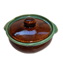 Red Wing Individual Casserole w/Lid Provincial Oomph Soup Crock Vintage 1940s - £10.64 GBP