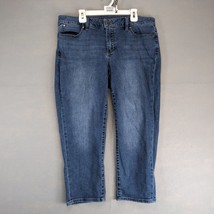Talbots Signature Crop Jeans Women&#39;s 12P Stretch 32x22&quot; Casual Beachy Co... - $20.00