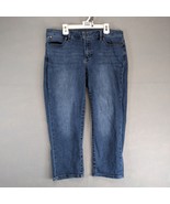 Talbots Signature Crop Jeans Women&#39;s 12P Stretch 32x22&quot; Casual Beachy Co... - $367.50 MXN