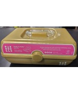 Caboodles Pretty In Petite 2 tiered Cosmetic Case - Bronze With mirror pre-owned - $12.86
