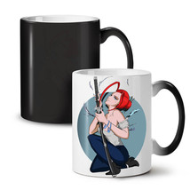 Anime Katana Girl NEW Colour Changing Tea Coffee Mug 11 oz | Wellcoda - £18.57 GBP