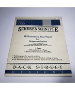 Scherenschnitte Paper Projects Back Street Williamsburg Blue Paper 8 sheets - £6.35 GBP