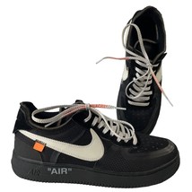 Nike Air Force 1 Low x Off-White Black Athletic Sneakers Basketball Shoes Men 11 - £458.98 GBP