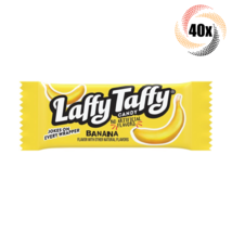 40x Pieces Laffy Taffy Banana Flavored Taffy Candy Pieces No Artificial Flavors! - £11.44 GBP