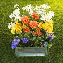 Raised Galvanized Metal Garden Bed Plant Pot Yard Herbs Flowers Outdoor 14 Inch - £29.92 GBP