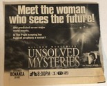 Unsolved Mysteries Tv Guide Print Ad Robert Stack Tpa16 - £4.66 GBP
