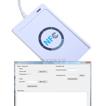 ACR122U 13.56MHz USB Reader &amp; Writer + Free Software + 3x Writable MF1 IC Card - £59.48 GBP