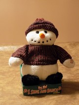 Christmas Animated Snowman Musical Plush Sings Let It Snow - $29.70