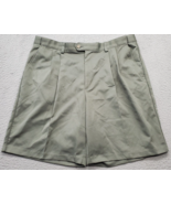 IZOD XFG Golf Shorts Men Size 38 Green Polyester Slash Pockets Pleated L... - $20.29