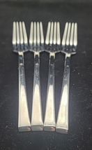 4 x Food Network Chive Stainless Salad Forks 7 ¼” - €51,76 EUR