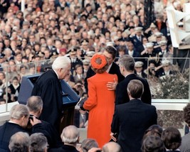 Ronald Reagan kisses wife Nancy after taking Oath of Office - New 8x10 Photo - £7.04 GBP