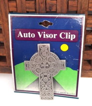 Irish Celtic Cross Auto Visor Clip  NOS by Camco Made in USA 2.75&quot; - £5.08 GBP