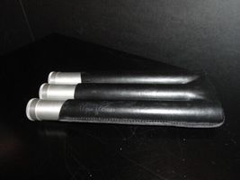Cigar Classics Tripple Silver Cigar Tube Holder in Black Leather image 8