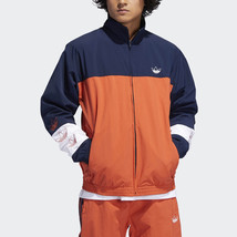 New Adidas Originals 2020 Track Hoodie Orange Blocked TOURNEY Jacket DV3117 - £102.81 GBP