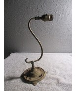 Antique Art Deco GOOSENECK METAL/BRASS? DESK LAMP for parts or repair - £27.12 GBP