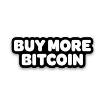 Bitcoin Vinyl Sticker 4&quot;&quot; Wide Includes Two Stickers New - $11.68