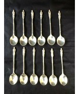 Set of 12 Antique Dutch Silver Apostel Iced Tea Spoons/ Stirrers - £334.20 GBP
