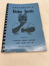 Vintage Cookbook 1951 Greenbush’s  MN Kitchen Secrets American Legion Post 88 - £31.86 GBP